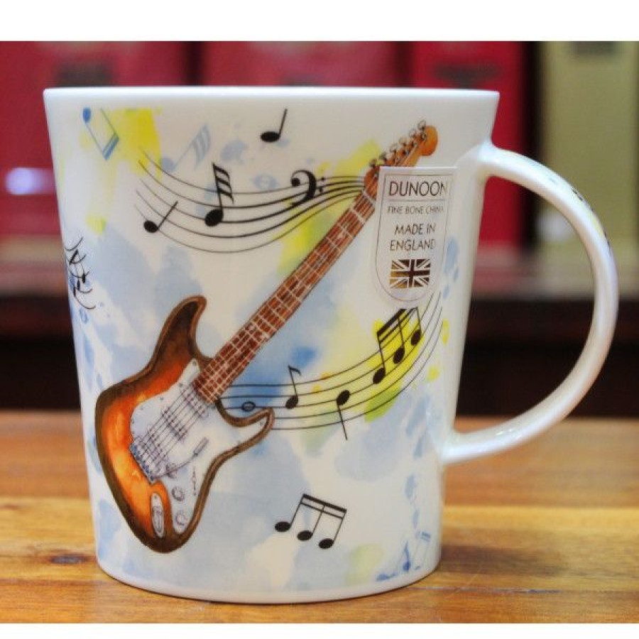 Objets & Cadeaux Compagnie Anglaise des Th茅s | Mug Dunoon Guitare - Tasse En Porcelaine - 48 Cl