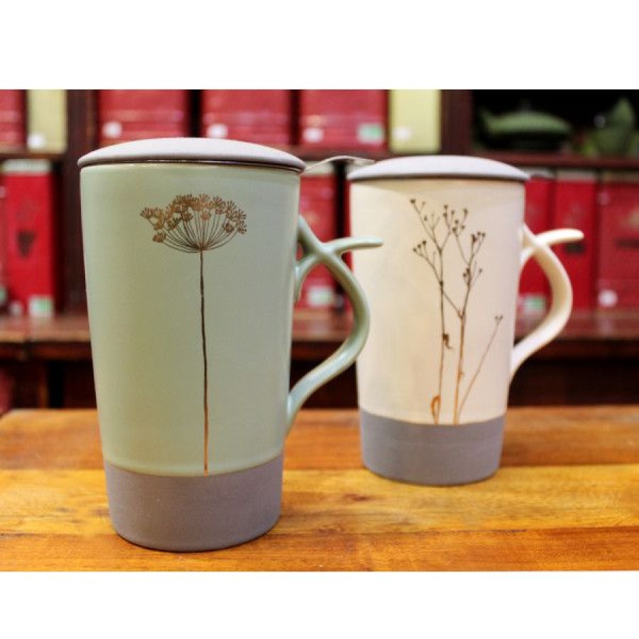 Objets & Cadeaux Compagnie Anglaise des Th茅s | Tisani Re Verte - Tasse, Filtre Et Couvercle - 40 Cl