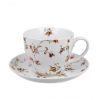 Objets & Cadeaux Compagnie Anglaise des Th茅s | Mug Et Soucoupe Fleurs - Tasse Th - 40 Cl