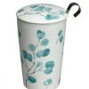 Objets & Cadeaux Compagnie Anglaise des Th茅s | Tisani Re Feuilles Bleues - Tasse, Filtre Et Couvercle - 35 Cl