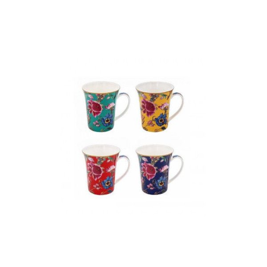 Objets & Cadeaux Compagnie Anglaise des Th茅s | Coffret Mugs Flowers - Contenance : 30 Cl