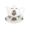 Objets & Cadeaux Compagnie Anglaise des Th茅s | Th I Re Solitaire Hiboux - Solitaire Porcelaine - Contenance : 0,30L