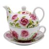 Objets & Cadeaux Compagnie Anglaise des Th茅s | Th I Re Solitaire Jardin De Roses - Solitaire En Porcelaine - Contenance : 0,40L