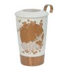 Objets & Cadeaux Compagnie Anglaise des Th茅s | Tisani Re Japonaise Blanche - Tasse, Filtre Et Couvercle - 35 Cl