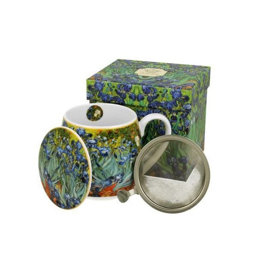 Objets & Cadeaux Compagnie Anglaise des Th茅s | Tisani Re Iris - Tasse, Filtre Et Couvercle - 43 Cl