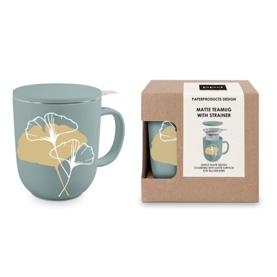 Objets & Cadeaux Compagnie Anglaise des Th茅s | Tisani Re Gingko - Tasse, Filtre Et Couvercle - 40 Cl