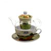 Objets & Cadeaux Compagnie Anglaise des Th茅s | Th I Re Solitaire En Verre Champ De Coquelicots - Solitaire Porcelaine - Contenance : 0,15L