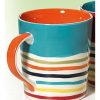 Objets & Cadeaux Compagnie Anglaise des Th茅s | Mug Rayures Orange - Contenance : 40 Cl