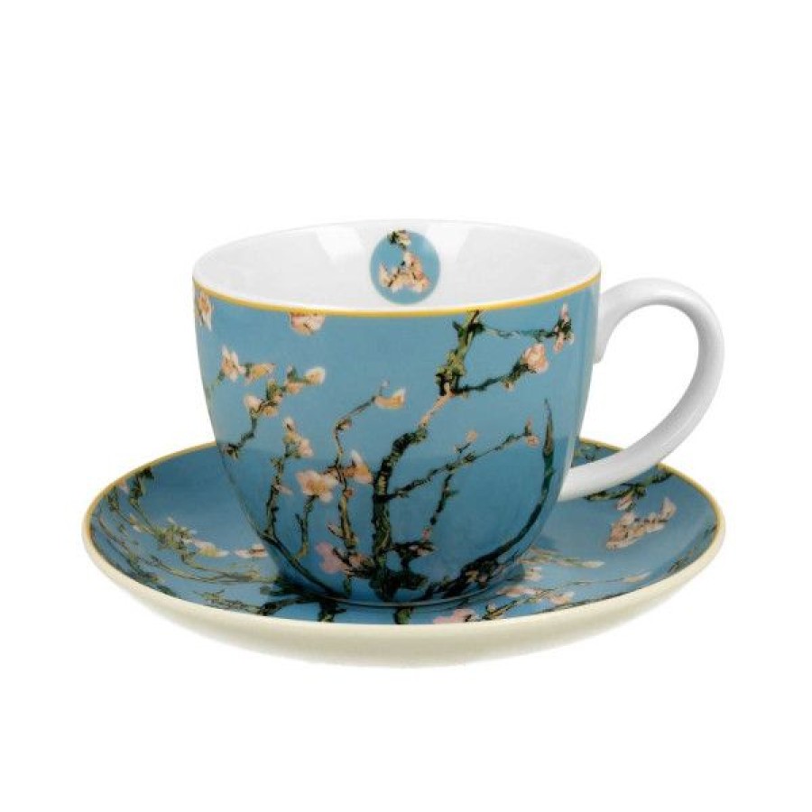 Objets & Cadeaux Compagnie Anglaise des Th茅s | Mug Et Soucoupe Cerisier Japonais - Tasse Th - 40 Cl