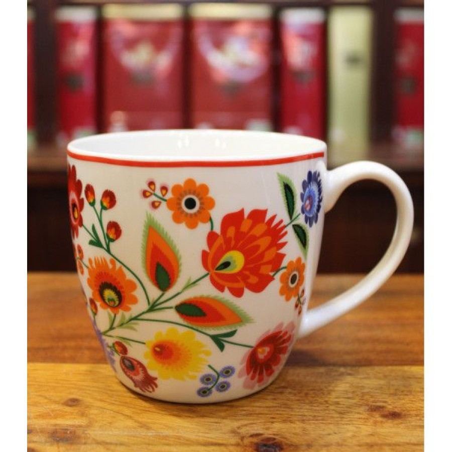 Objets & Cadeaux Compagnie Anglaise des Th茅s | Mug Fleurs Vintage - Contenance : 46 Cl