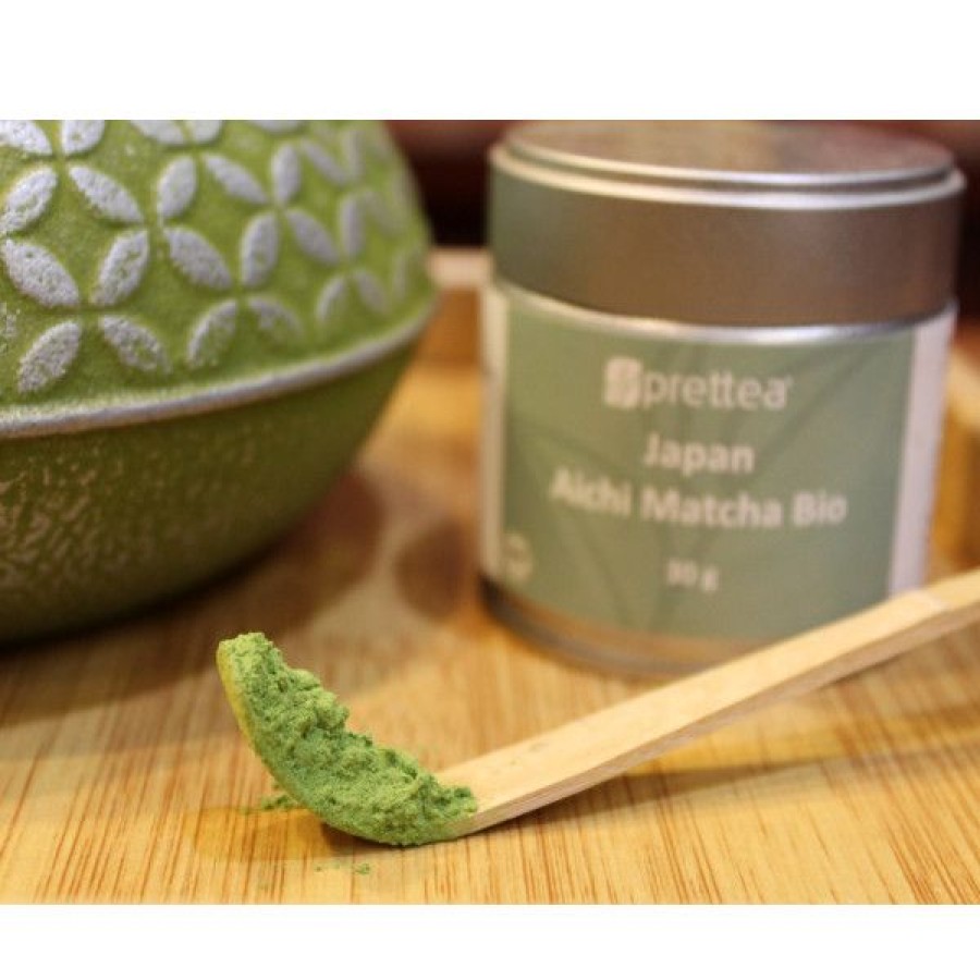 Th S Nature Compagnie Anglaise des Th茅s | Th Vert Matcha Bio Du Japon 30 G - Poudre De Th Vert Matcha Aichi Bio - 30 G