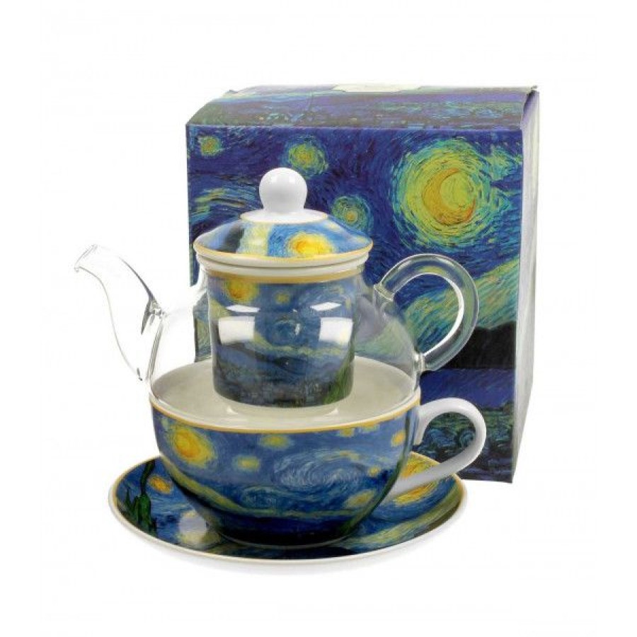 Objets & Cadeaux Compagnie Anglaise des Th茅s | Th I Re Solitaire En Verre Nuit Toil E - Solitaire Porcelaine - Contenance : 0,30L