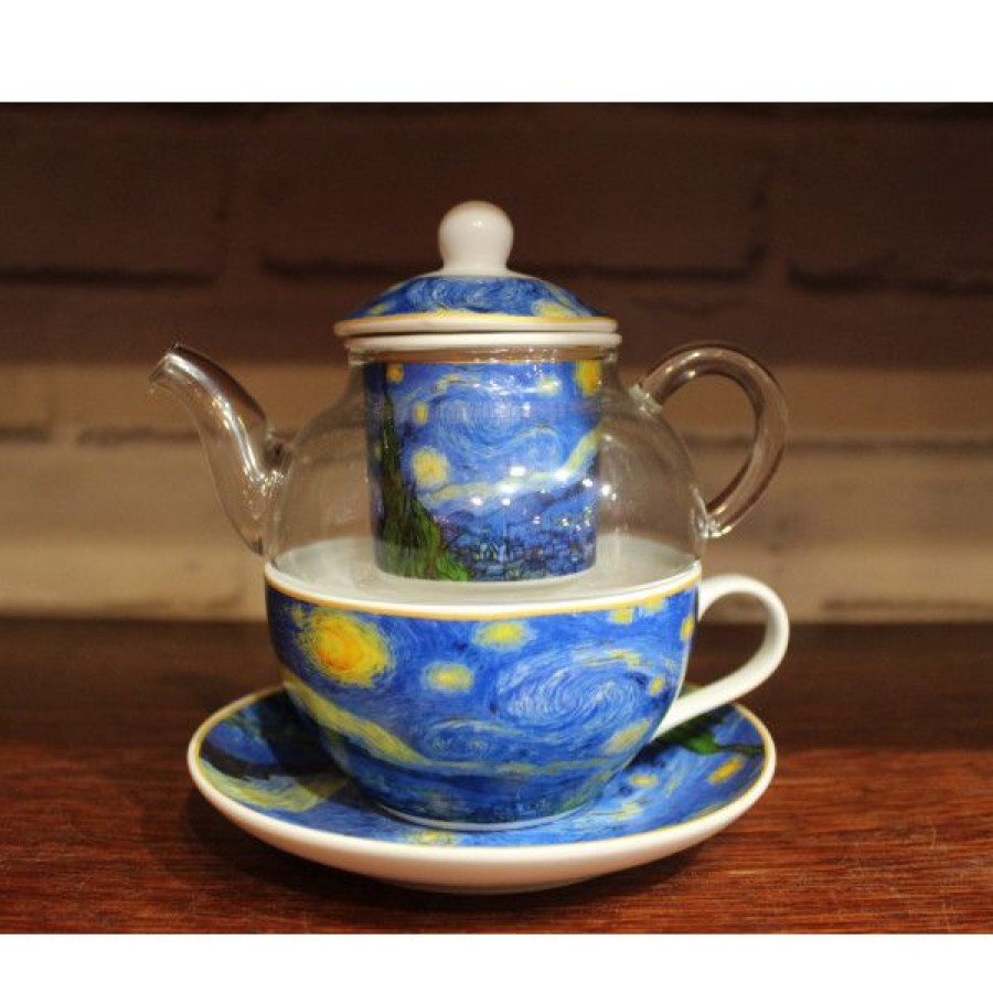 Objets & Cadeaux Compagnie Anglaise des Th茅s | Th I Re Solitaire En Verre Nuit Toil E - Solitaire Porcelaine - Contenance : 0,30L