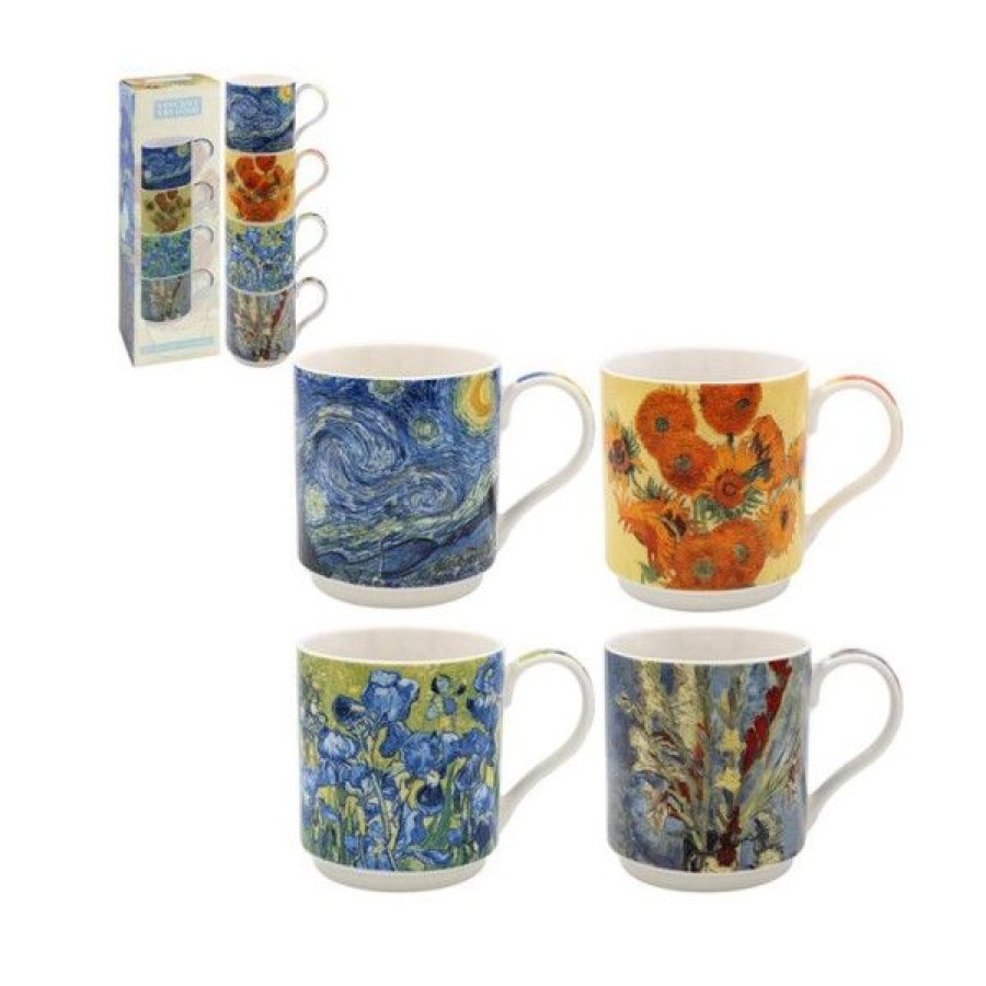 Objets & Cadeaux Compagnie Anglaise des Th茅s | Coffret Mugs Van Gogh - Contenance : 30 Cl