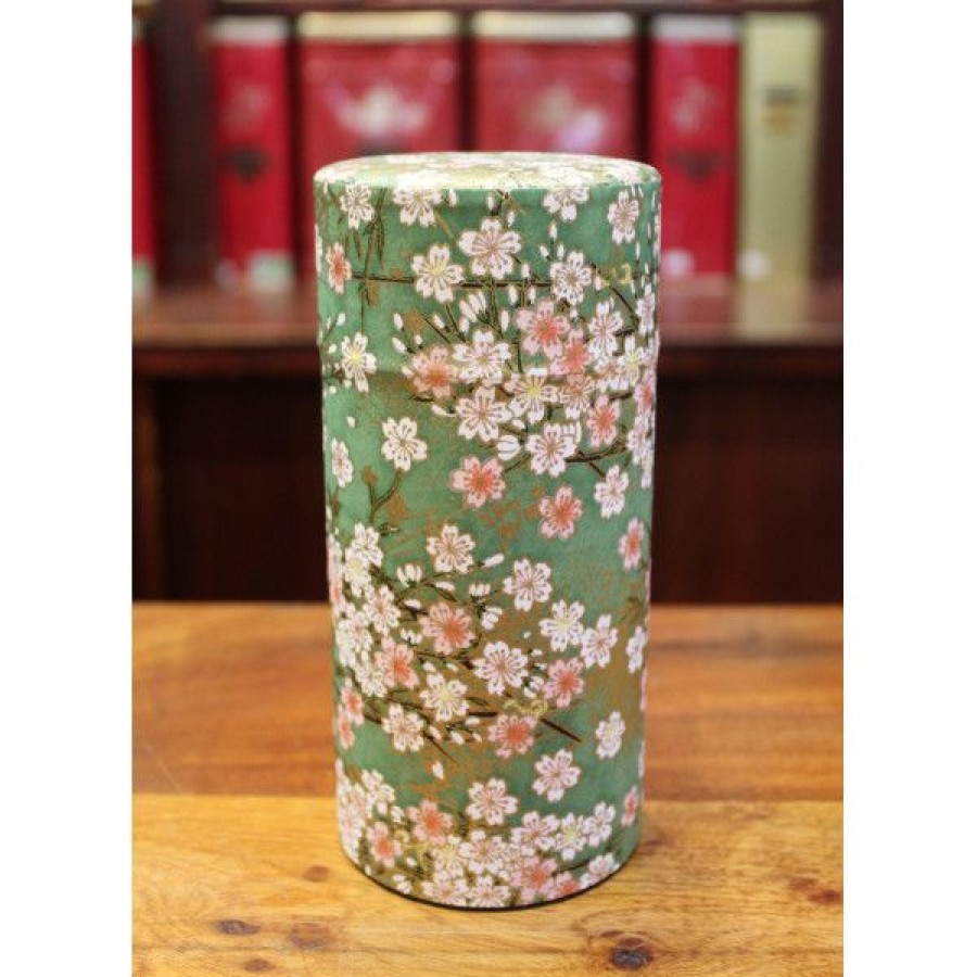 Objets & Cadeaux Compagnie Anglaise des Th茅s | Bo Te Japonaise Verte Et Rose - Contenance :150 Grs De Th