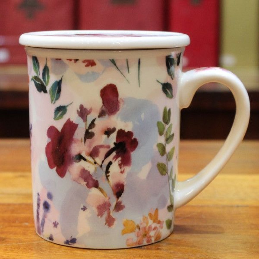 Objets & Cadeaux Compagnie Anglaise des Th茅s | Tisani Re Fleurs De Printemps - Tasse, Filtre Et Couvercle - 25 Cl