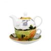 Objets & Cadeaux Compagnie Anglaise des Th茅s | Th I Re Solitaire Champ De Coquelicots - Solitaire Porcelaine - Contenance : 0,30L