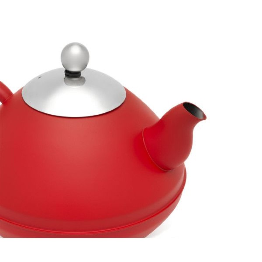 Objets & Cadeaux Compagnie Anglaise des Th茅s | Th I Re En M Tal Rouge 1,4L - En Inox, Double Paroi - Contenance : 1,4L