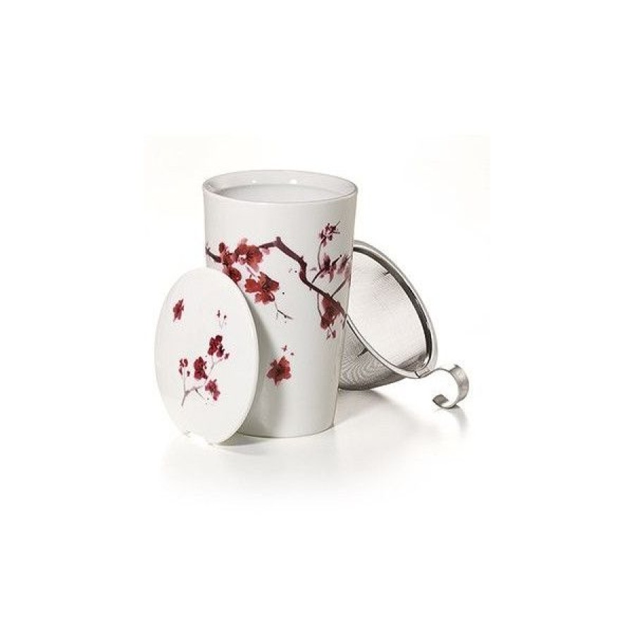 Objets & Cadeaux Compagnie Anglaise des Th茅s | Tisani Re Fleurs De Cerisier - Tasse, Filtre Et Couvercle - 35 Cl