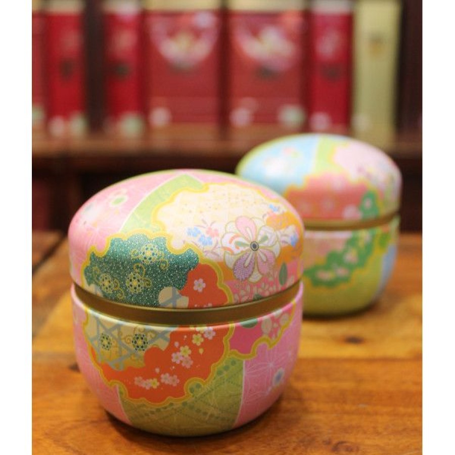 Objets & Cadeaux Compagnie Anglaise des Th茅s | Bo Te Japonaise Ronde Multicolore - Contenance : 70 Grs - Vendue L'Unit