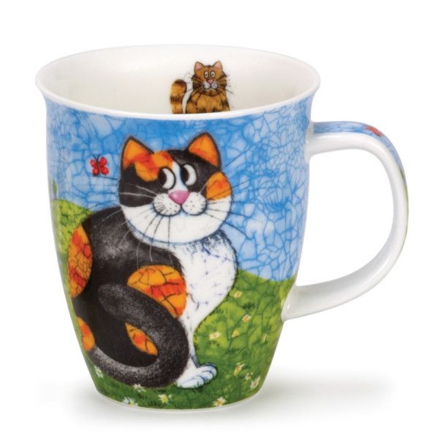 Objets & Cadeaux Compagnie Anglaise des Th茅s | Mug Dunoon Chat Heureux - Tasse En Porcelaine - 48 Cl