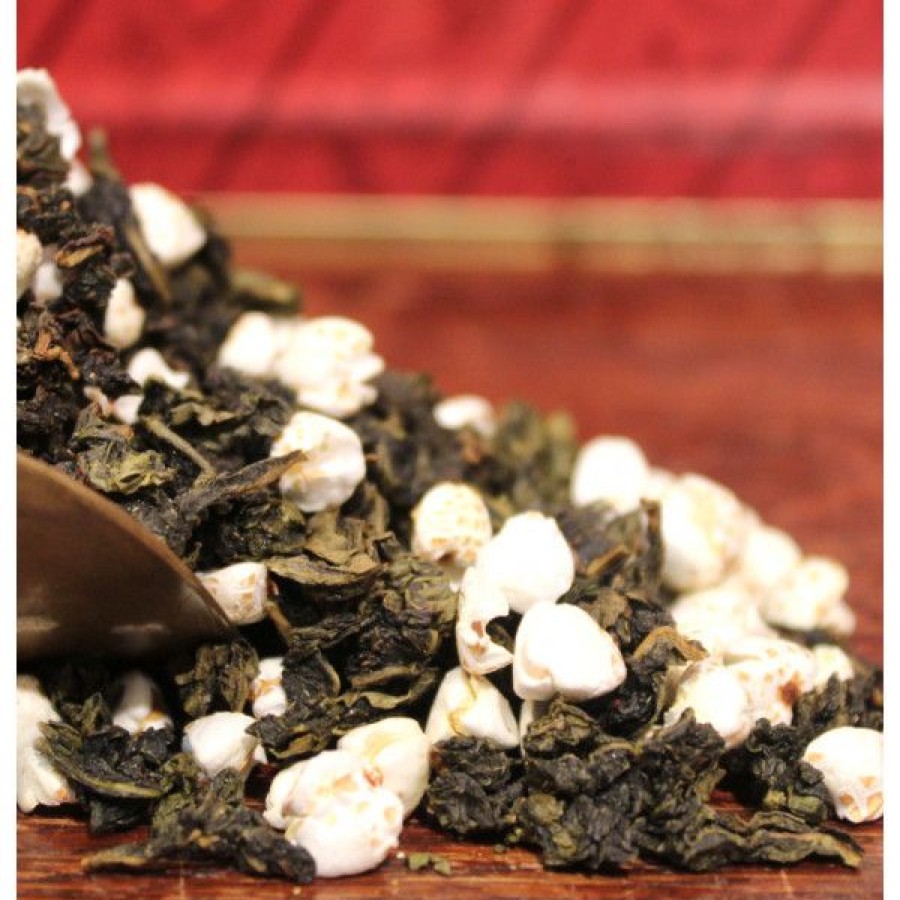 Th S Parfum S Compagnie Anglaise des Th茅s | Th Oolong Pop Bio - Oolong Vert Semi-Ferment , Grains De Riz Souffl S