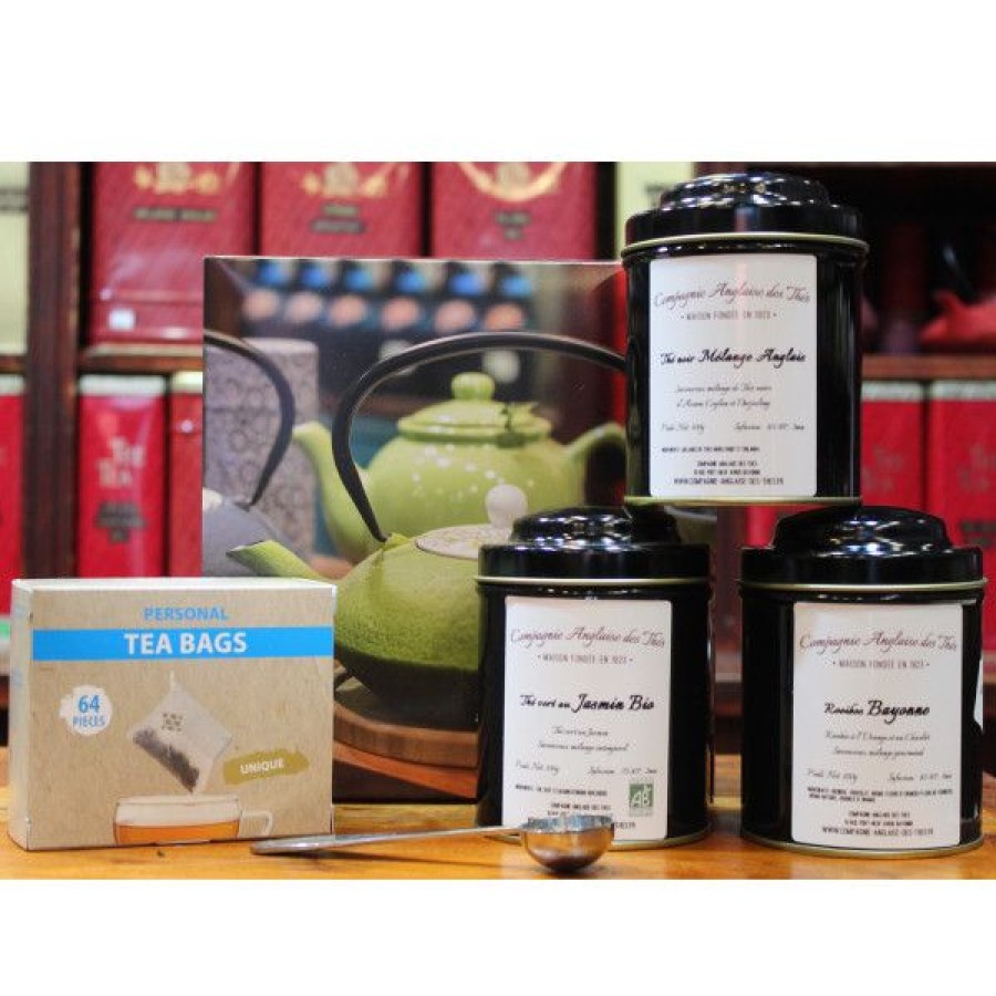 Objets & Cadeaux Compagnie Anglaise des Th茅s | Tea Box - Maison Ou Travail - Th Vert, Th Noir, Rooibos