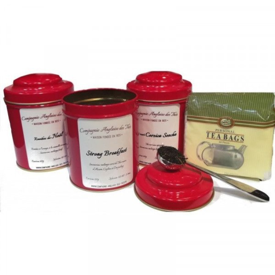 Objets & Cadeaux Compagnie Anglaise des Th茅s | Tea Box - Maison Ou Travail - Th Vert, Th Noir, Rooibos