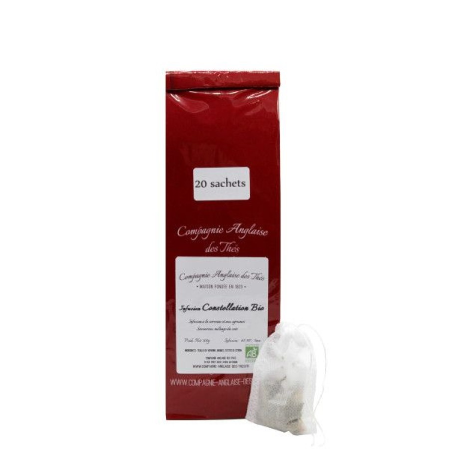 Accessoires Compagnie Anglaise des Th茅s | Recharge D'Infusion Constellation Bio En Sachets - 20 Sachets