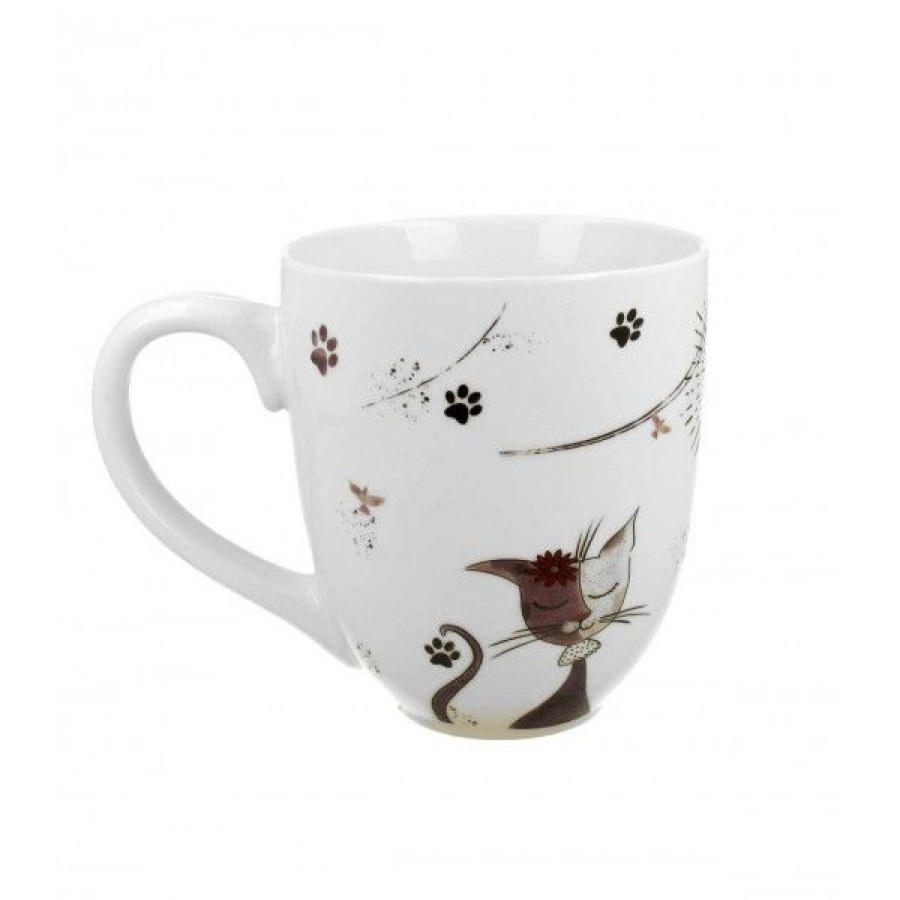 Objets & Cadeaux Compagnie Anglaise des Th茅s | Mug Maxi Chat Noir - Tasse Th - Contenance : 1L