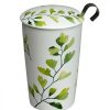 Objets & Cadeaux Compagnie Anglaise des Th茅s | Tisani Re Feuilles Vertes - Tasse, Filtre Et Couvercle - 35 Cl