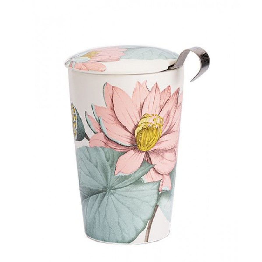 Objets & Cadeaux Compagnie Anglaise des Th茅s | Tisani Re Lotus - Tasse, Filtre Et Couvercle - 35 Cl