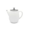 Objets & Cadeaux Compagnie Anglaise des Th茅s | Th I Re Adagio Blanc Mat 1.1L - En Inox, Double Paroi - Contenance : 1.1L