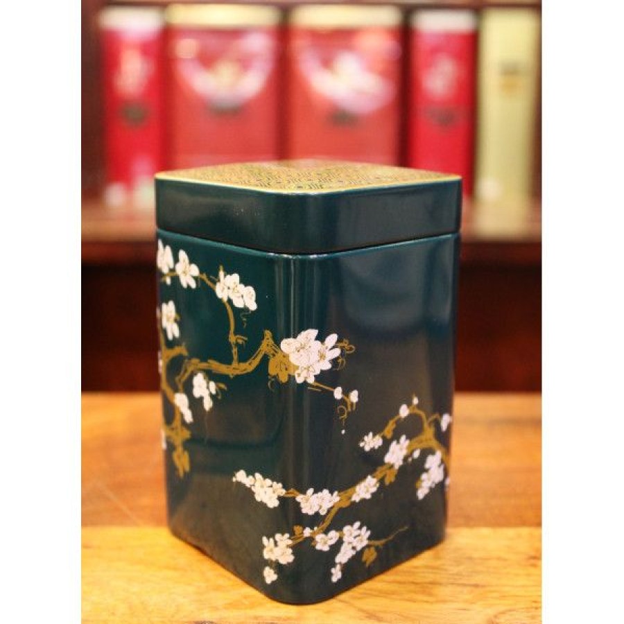 Objets & Cadeaux Compagnie Anglaise des Th茅s | Bo Te Cerisier Japonais Bleue - Contenance : 100 Grs De Th