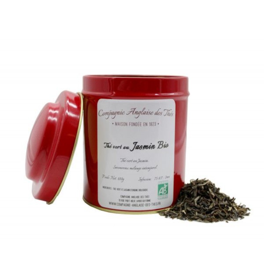 Objets & Cadeaux Compagnie Anglaise des Th茅s | Bo Te De Th Vert Jasmin Bio - 100 G