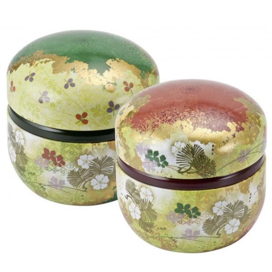 Objets & Cadeaux Compagnie Anglaise des Th茅s | Bo Te Japonaise Ronde Verte Ou Rouge - Contenance : 70 Grs - Vendue L'Unit