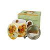 Objets & Cadeaux Compagnie Anglaise des Th茅s | Tisani Re Tournesols - Tasse, Filtre Et Couvercle - 43 Cl