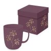 Objets & Cadeaux Compagnie Anglaise des Th茅s | Mug Mauve Et Or - Contenance : 40 Cl