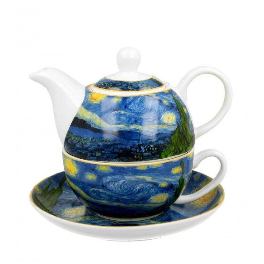 Objets & Cadeaux Compagnie Anglaise des Th茅s | Th I Re Solitaire Nuit Toil E - Solitaire Porcelaine - Contenance : 0,30L