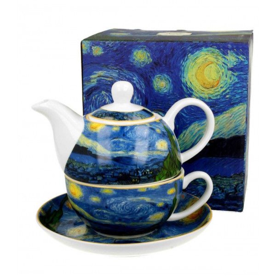 Objets & Cadeaux Compagnie Anglaise des Th茅s | Th I Re Solitaire Nuit Toil E - Solitaire Porcelaine - Contenance : 0,30L