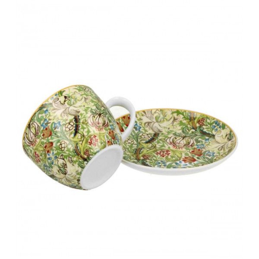 Objets & Cadeaux Compagnie Anglaise des Th茅s | Mug Et Soucoupe Green Garden - Tasse Th - 40 Cl