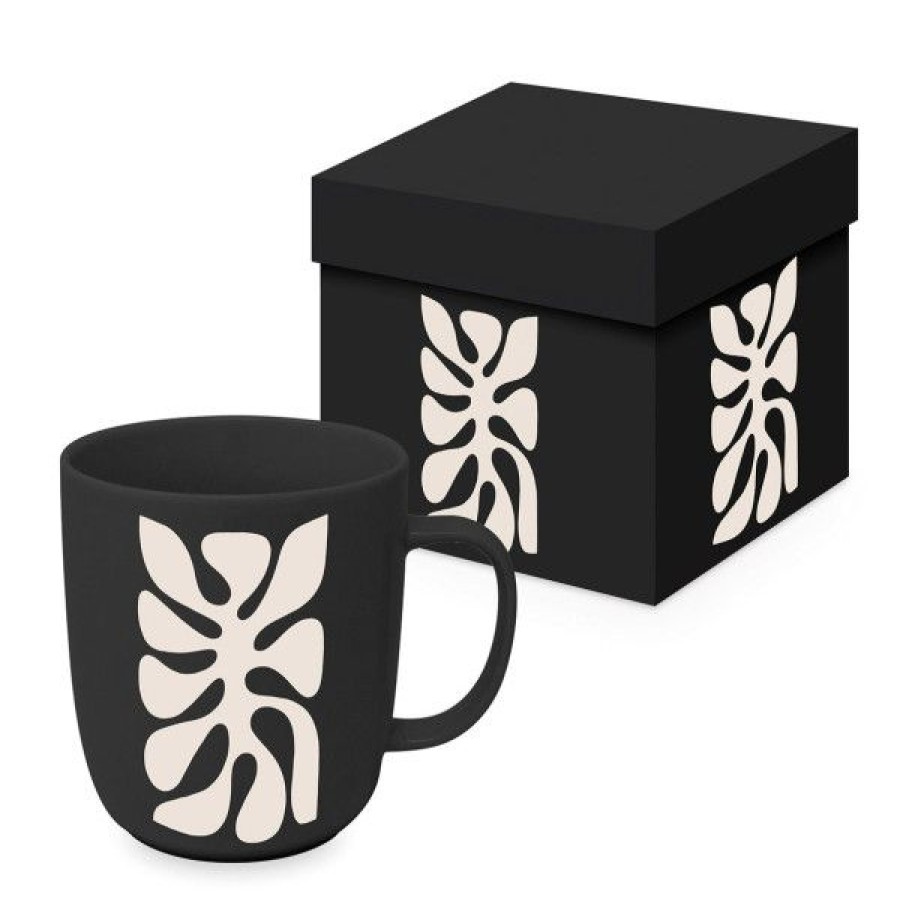 Objets & Cadeaux Compagnie Anglaise des Th茅s | Mug Noir Et Cr Me - Contenance : 40 Cl