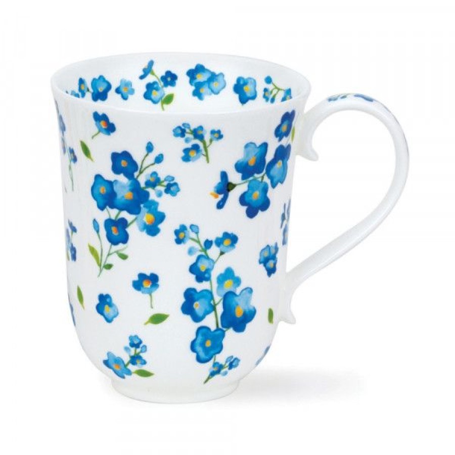 Objets & Cadeaux Compagnie Anglaise des Th茅s | Mug Dunoon Petites Fleurs Bleues - Tasse En Porcelaine - 33 Cl