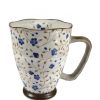 Objets & Cadeaux Compagnie Anglaise des Th茅s | Mug Japonais Fleurs Bleues - Contenance : 35 Cl