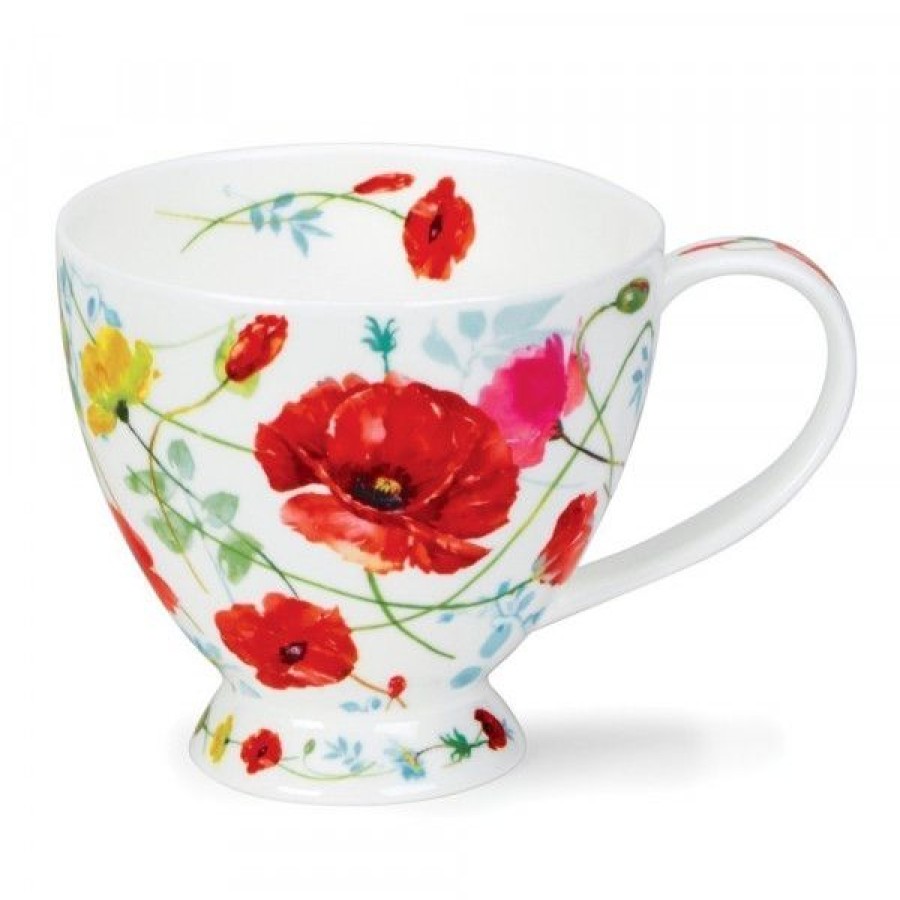 Objets & Cadeaux Compagnie Anglaise des Th茅s | Mug Dunoon Coquelicot Sauvage - Tasse En Porcelaine - 45 Cl