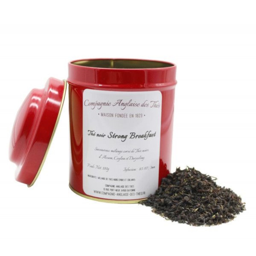 Objets & Cadeaux Compagnie Anglaise des Th茅s | Bo Te De Th Noir Nature Strong Breakfast - 100 G