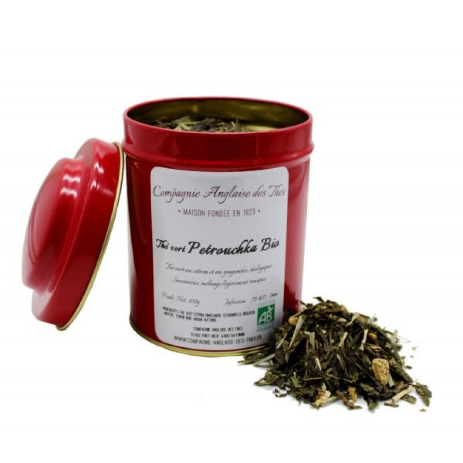 Objets & Cadeaux Compagnie Anglaise des Th茅s | Bo Te De Th Vert Petrouchka Bio - 100 G