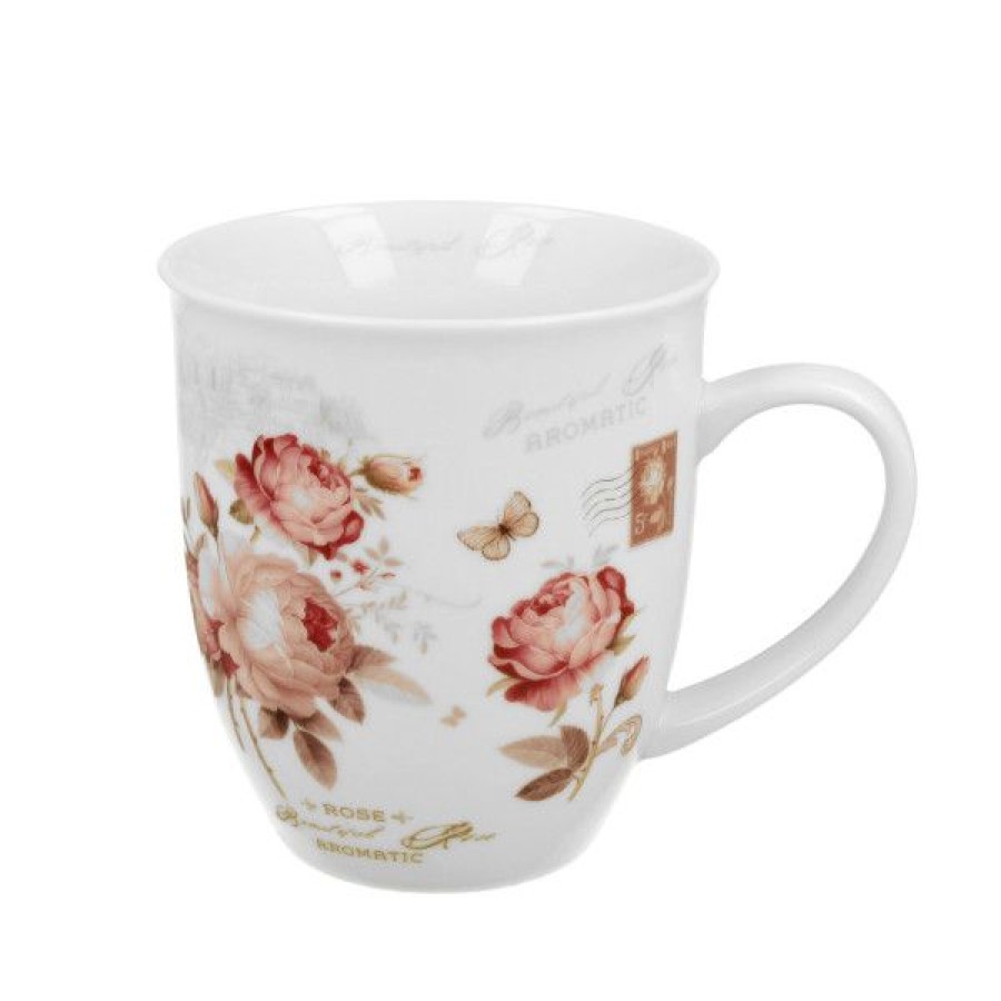 Objets & Cadeaux Compagnie Anglaise des Th茅s | Mug Rose Anglaise - Contenance : 40Cl