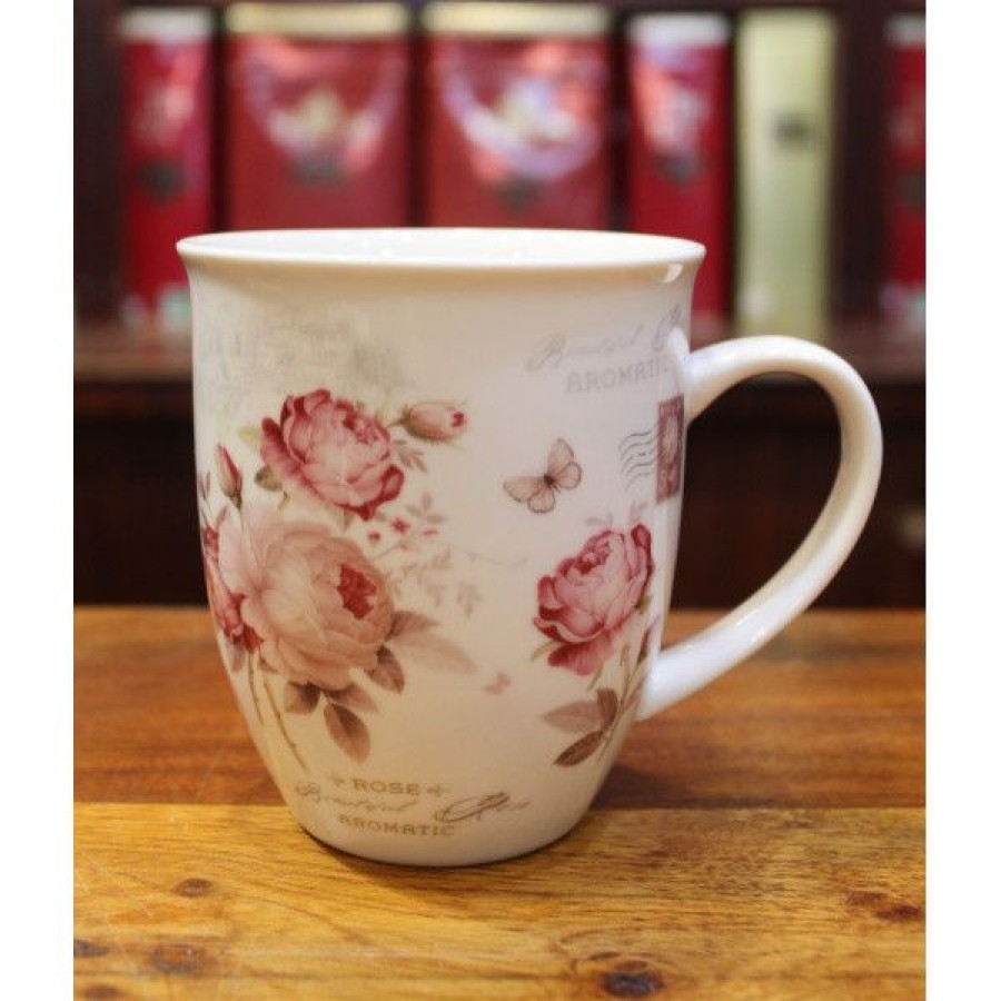 Objets & Cadeaux Compagnie Anglaise des Th茅s | Mug Rose Anglaise - Contenance : 40Cl