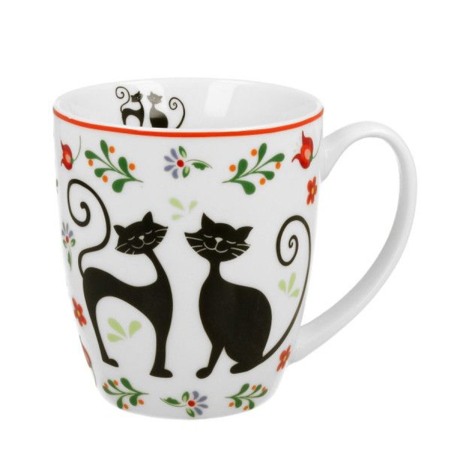 Objets & Cadeaux Compagnie Anglaise des Th茅s | Mug Happy Cats - Contenance : 46 Cl